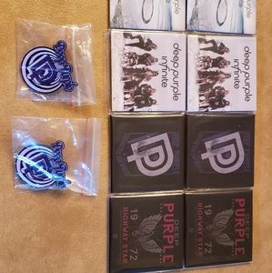 DEEP PURPLE band magnets and pins